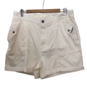 OLD Navy cotton short bermuda ecru off white high rise shorts high waisted Large